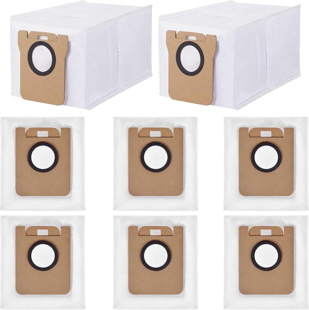 14-delige set - Stofzak - Stofzuigerzak voor robotstofzuiger - Zelfafvoerende bodemzak - Accessoires en onderdelen - Compatibel met Drametech D10 Plus, Z10 Pro en L10 Plus - Wit — afbeelding 1