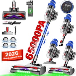 Elekiatech - Steelstofzuiger Draadloos - 65000Pa - 70 Min Gebruikstijd - 8-in-1 Filtersysteem - Blauw — thumbnail 1
