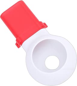 Boorstofopvangbak - Stofvanger Boor - Stofvrij Boren - Geïntegreerde Boorgeleider - 12 x 6 cm - Wit Rood — thumbnail 1