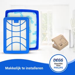 DEGG® Filterset Geschikt voor Philips PowerPro Expert – H11 HEPA Uitblaasfilter en Motorfilter – Vervangt FC6042/01 FC8003/01 – Geschikt voor FC9729 FC9741 FC9743 FC9744 FC9745 — thumbnail 3