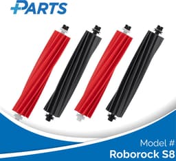 Roborock S8 Borstels (4 Stuks, Plus.Parts® alternatief voor 8.02.0199) — thumbnail 1