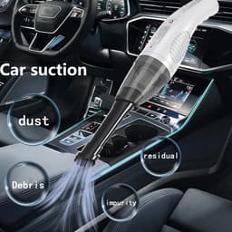 Handstofzuiger Krachtig - Draagbare Reiniger - Auto en Huis - 13000pa Zuigkracht - 380 Gram - Zwart — thumbnail 4