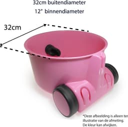 Hetty stofzuiger onderbak - Voor Hetty en Henry Next 200 series - Numatic stofzuiger onderdelen - Roze — thumbnail 2
