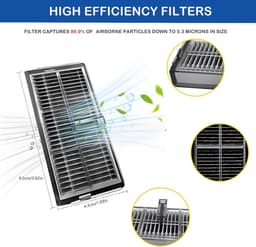 9-Delige Accessoireset geschikt voor Dreame L10s Pro Ultra Heat & L10s Ultra Gen 2 - Onderhoudskit met Hoofdborstel - HEPA Filters - Dweildoeken - Zijborstels - Stofzuigerzakken - Reserveonderdelen Pakket — thumbnail 4