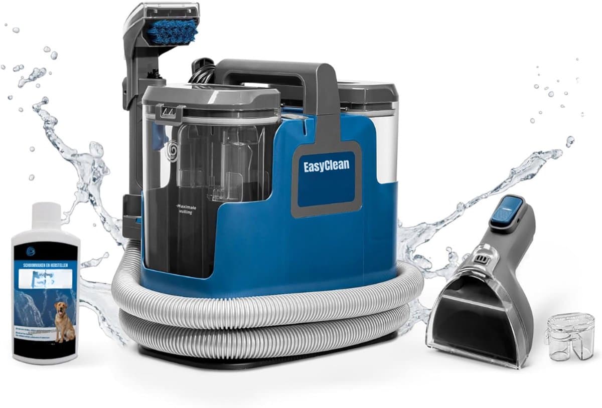Aurixi® Stoomreiniger bank - Stoomreiniger - Stoomreiniger meubels - 500 W - Draagbaar - Blauw - ‎34cm x 23cm x 36cm — afbeelding 1