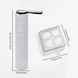 4 stuks Borstelrol accessoires geschikt voor Roborock F25, F25 ACE, F25 RT, F25 LT, F25 ALT, F25 GT, F25 XT, F25 ACE Combo, F25 Combo nat- en droogzuiger - reserveonderdelen - 2 borstelrollen + 2 HEPA-filters — thumbnail 2