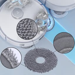 Accessoires gescht voor Roborock Qrevo S5V, Qrevo Curv, Qrevo Curv S5X, Qrevo Edge, Qrevo Edge S5A reserveonderdelenset, 1 hoofdborstels, 4 HEPA-filters, 4 reinigingsdoeken, 4 stofzakken, 4 — thumbnail 2