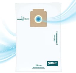 Sillar, stofzuigerzakken, synthetisch, anti-allergeen, voor eenmalig gebruik, vervangbaar, geschikt voor Karcher T7/1 T8/1L T9/1 T10/1 stofzuigers, 15 stuks — thumbnail 4