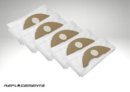 Replacements® stofzuigerzakken geschikt voor KARCHER NT22/1, 2.889-217.0, Synthetisch. Set van 5. — thumbnail 3