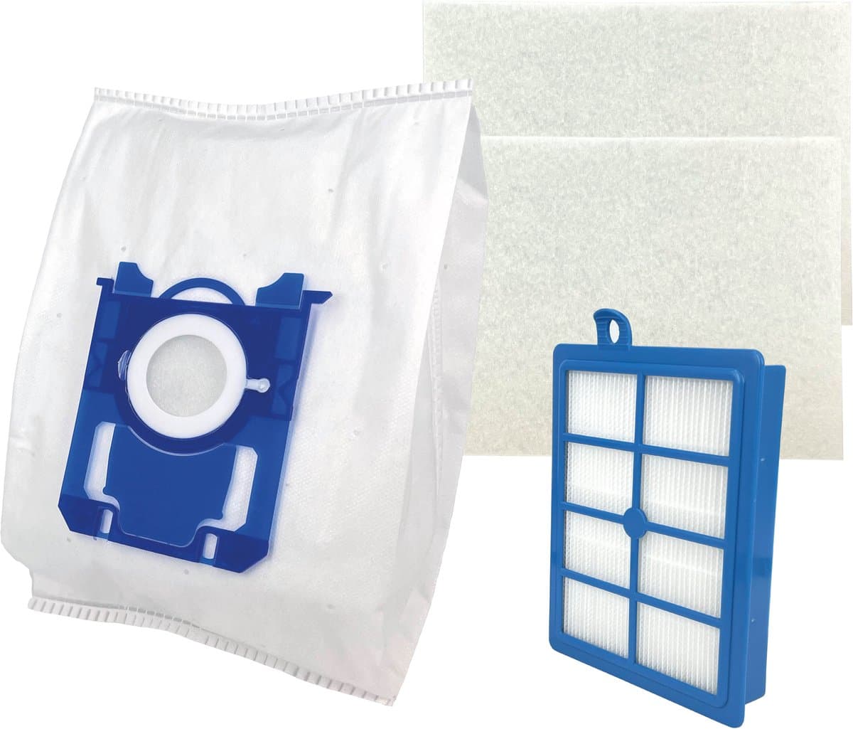 20 PARTS4® Stofzuigerzakken + HEPA & motorfilters geschikt voor Philips PerformerPro / Performer Expert | Complete set met 20 stofzuigerzakken, HEPA H12 filter en 2 motorfilters — afbeelding 1