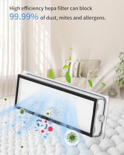 Onderdelen accessoireset voor Dreame L10s Ultra/L10 Ultra robotstofzuiger, 1 hoofdborstel, 6 filters, 6 mop pads, 7 zijborstels, 1 schoonmaakborstel, accessoires voor Dreame L10 Ultra — thumbnail 3