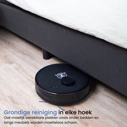 TONIHOMI® Q8 + G20 Robotstofzuiger Combi Deal – Met Dweilfunctie – LDS Laser Navigatie – Automatisch Legen – App Bediening – Laadstation – Huisdieren – Zwart — thumbnail 3