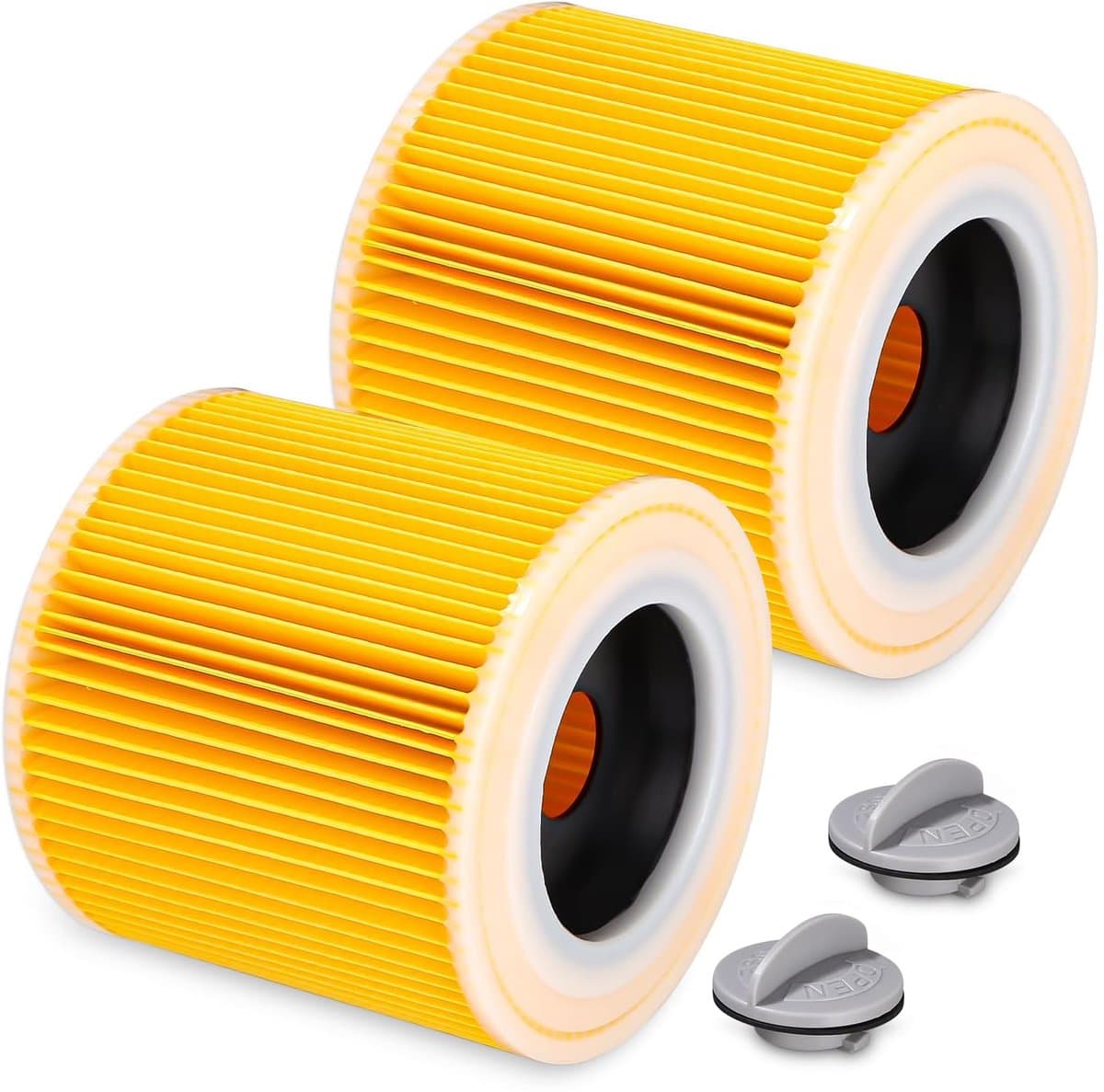 Filter Cartridge - Set Van 2 Stuks - Stofzuiger Filter Voor Kärcher - Voor WD3 Premium WD2 WD3 WD3P MV2 MV3 - Vervangfilter WD3 - 6.414-552.0/64145520 — afbeelding 1