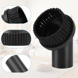 TOVBMUP 2 Stuks Stofzuigerborstels - Universele Stofzuiger Bürste - Geschikt voor Alle Merken met 35mm Buis - Stevige Borstels voor Snelle Reiniging - Diameter 67mm x Hoogte 25mm - Kunststof - Complete Set voor Meubels en Vloeren — thumbnail 2