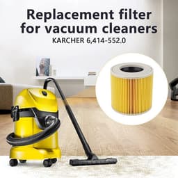 2 Filters Geschikt Voor KäRcher Wd3 Wd2 Wd1 En A Series - Cartridgefilter - Patroonfilter - Geschikt Voor KäRcher Accessoires - Voor Mensen Met Allergie Voor Fijnstof / Geuren - Vervanging van origineel 6.414-552.0 — thumbnail 3