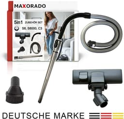 MAXORADO Stofzuiger Set 5-delig - Vloerzuigmond + telescopische buis + handgreep + 1,8m slang + meubelborstel - geschikt voor Miele, Complete C3, S8 Serie — thumbnail 1