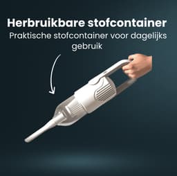 Purgato Draadloze 2-in-1 Stofzuiger & Dweil - 16 kPa - 400 W - Geïntegreerde Watertank - Zwart - Multifunctioneel - Droge en Natte Reiniging — thumbnail 5
