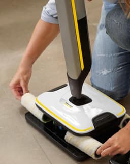 Vervangingsrollen - 2 Stuks - Microvezelrollen - Floor Cleaner Accessoire - Universeel Vloerreinigingsmiddel - Geschikt Voor De Kärcher Fc 3, Fc 5, Fc 5 Snoerloze En Fc 7 Snoerloze Vloerreinigers — thumbnail 2