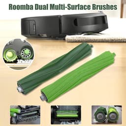 Reserveonderdelen Geschikt voor iRobot Roomba E/I/J-serie - inclusief i7, i7+, i3, i3+, i4, i4+, j7 (niet j7+), E5, E6 - Borstelaccessoires set met 2 rubberen borstels, 8 hoogwaardige filters en 10 zijborstels — thumbnail 2