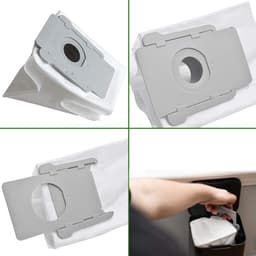 Accessoires voor robotstofzuigers - Vacuümzakken voor automatisch legen van de basisstation - Geschikt voor Roborock Q7+ Q7 Max Ultra Wegwerpstofzakken - Set van 6 stuks — thumbnail 3