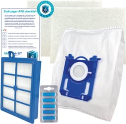 Multaparts® stofzuiger-APK set geschikt voor Philips PerformerPro /Performer Expert | Complete onderhoudsset met stofzuigerzakken type S-BAG (10 x), motorfilter (2 x), HEPA filter, geursticks (5 x), APK-checklist & APK-sticker | Stofzuiger als nieuw — thumbnail 1