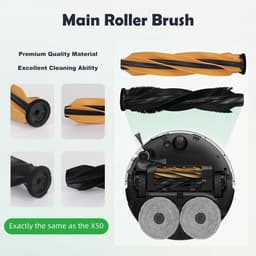 Vervangingsonderdelen Geschikt voor de robotstofzuigers Dreame L60 Ultra PE / Matrix10 Ultra, X50 Ultra / L50 Ultra / L40s Ultra, inclusief 1 hoofdborstel, 4 filters, 4 zijborstels, 6 dweilen en 6 stofzakken. — thumbnail 2