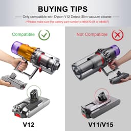 3000mAh Vervangende Batterij voor Dyson V12 Stofzuiger — thumbnail 3