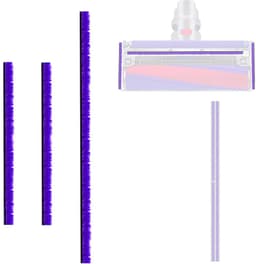 Pluche Strips Set van 3 - Stofzuiger Borstel voor Dyson V6/V7/V8/V10/V11/V12/V15 - Zelfklevende Strip - Zachte Pluche Band - Geschikt voor DC58/DC59/DC62/DC72 - Stofzuigerborstel — thumbnail 1