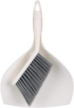 Mini Stoffer Blik - Reinigingsset Desktop - Bureau Schoonmaken - Gecombineerde Opslag - 29 cm - Wit Grijs — thumbnail 1