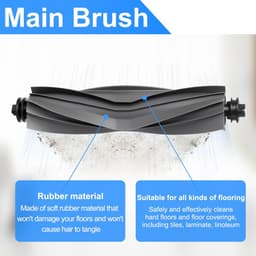 Dailygoods- Accessoireset voor Mova E40 Ultra - 1 Hoofdborstel - 4 Hepa-filters - 4 Wisserpads - 4 Zijborstels - 4 Stofzakken - Inclusief Borstel - Stofzuigeronderdelen — thumbnail 5