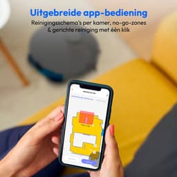 MEDION Robotstofzuiger met 3-in-1 station, lasernavigatie en dweilfunctie X55 SW+ Pro (10.000 Pa, 2-in-1 robot, roterende dweilmoppen, kruislijnlaser) | Starke 10.000 Pa Saugkraft, rotierende Wischmop — thumbnail 5