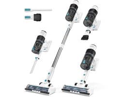 Princess Draadloze Steelstofzuiger en Handstofzuiger 339520 - 25,9V - 350W - Tot 50 Minuten Accuduur - Inclusief Accessoires