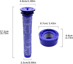 EGoods - Vacuüm filters voor Dyson V7 en V8 - 4-pack vervangingsfilters voor Absolute Animal Motorhead — thumbnail 2