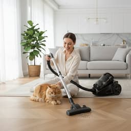 AG3400 Stofzuiger Zonder Zak - Stofzuigers - Vacuum Cleaner Zakloos - Geschikt Voor Dierenharen - Extra Lange Kabel - 850W - Sterke Zuigkracht - Black Edition — thumbnail 3