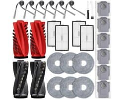 GELLDG Accessoires geschikt voor robotstofzuigers - Set van 28 stuks - Geschikt voor Roborock Saros 10R/Qrevo CurvX/Qrevo Curv 2 Pro