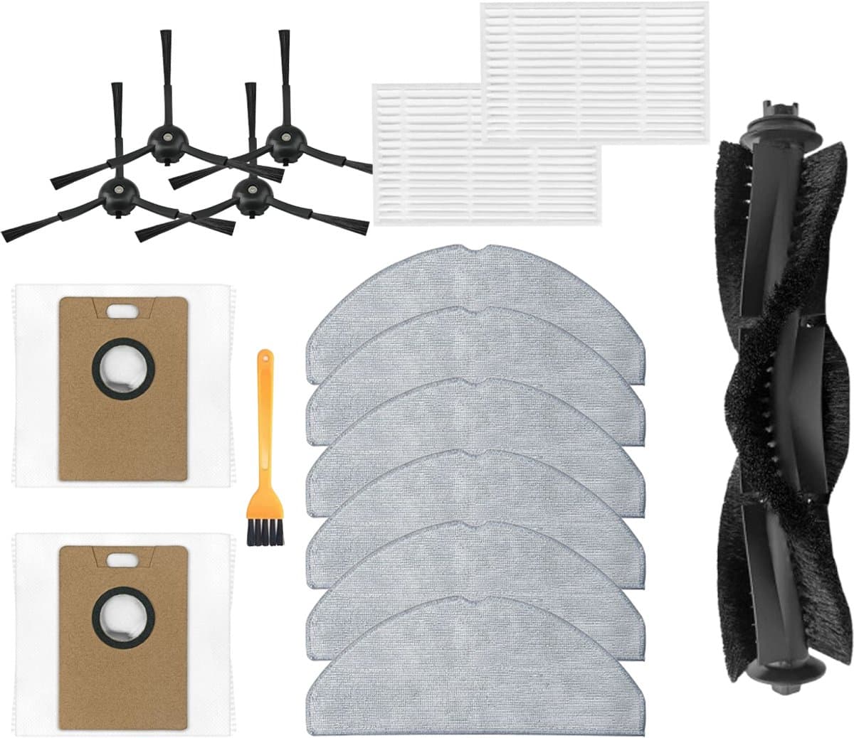 16stuks vervangende accessoires - geschikt voor Tapo RV30 Max - RV30 Max Plus - RV20 Max - RV20 Max Plus robotstofzuiger — afbeelding 1