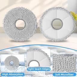 PromoHome 12x microvezel wisdoeken geschikt voor Dreame L10 Ultra/ L10S Pro/ L10S Ultra/ L10S Pro Ultra Heat/ L20 L30 L40 L50 Ultra/ X30 X40 X50 Ultra — thumbnail 5