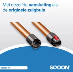 SQOON® - Zuigbuis geschikt voor Dyson V7, V8, V10, V11 en V15 oranje koper - Model 969109-09 — thumbnail 5