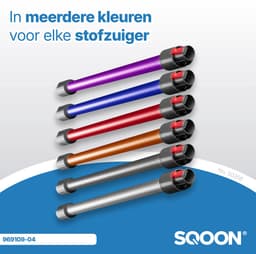SQOON® - Zuigbuis geschikt voor Dyson V7, V8, V10, V11 en V15 blauw - Model 969109-01 — thumbnail 3