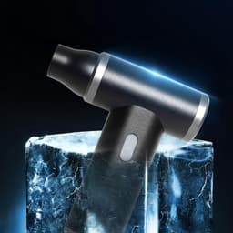 Handheld Turbine Ventilator - Draagbare Blazer - Snel Reinigen - 110.000 RPM Hoge Snelheid - Compact Lichtgewicht - Zilver — thumbnail 4