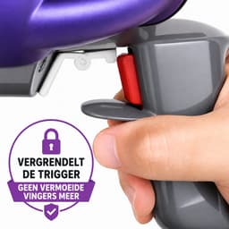 Trigger lock geschikt voor Dyson V10 - Triggervergrendeling en aan/uit knop houder voor steelstofzuiger - Wit — thumbnail 1