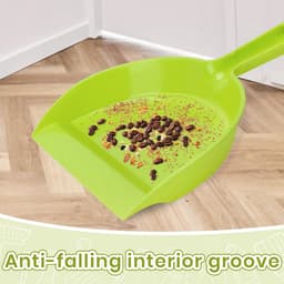 Kleine Bezem Stoffer - Handveger Set - Huishoudelijk Schoonmaken - Platte Rand Ontwerp - Compact Formaat — thumbnail 3