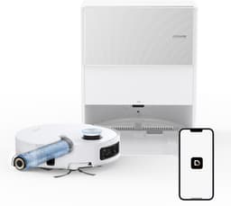 Aqua10 Ultra Roller Complete White - Robotstofzuiger met dweilfunctie – 30.000Pa Zuigkracht – AquaRoll™ & ThermoHub™ 100°C zelfreiniging – Tapijtveilig & slim Omnesight™ 2.0 navigatie – Voor harde vloeren & drempels — thumbnail 5