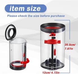 Stofemmer voor Dyson V10 SV12 – Transparante Vervangende Stofcontainer – Handheld Draadloze Stofzuiger Accessoire – Afvalreservoir – Eenvoudig te Reinigen – Reserveonderdeel — thumbnail 2