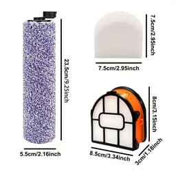Vervangende - Geschikt voor Shark WD101 AW302 WD201 WD161 WD261 AW261Hydrovac XL 3-in-1 vacuum cleaner - borstels en filtersset - vergelijk onderdeel - 5 STUKS — thumbnail 2