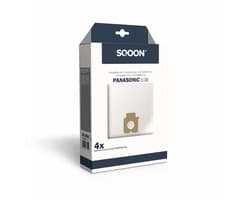 SQOON® Stofzuigerzakken Geschikt voor Panasonic 7000 Serie – Vervangt Model AMC8F96D1300 – High Filtration voor Optimale Stofopname - (SQ27) - 4 Stuks