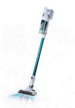 DOMO DO233SV Steelstofzuiger Draadloos 2-in-1 - Stofzuiger Zonder Zak - Kruimelzuiger - 18.5V - HEPA Filter - Blauw/Wit — thumbnail 1