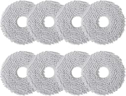 8 doekjes Geschikt voor Ecovacs Deebot X2/T20/T20e/T30 OMNI, wisserdoeken accessoires voor Xiaomi X20/X10+ Plus, voor T30S Pro/Combo, Dreame L10s/L10/L20/X40/L40 Ultra robotstofzuiger, herbruikbare reservedoek — thumbnail 1