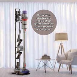 stofzuigerstandaal Compatibel voor V15 V11 V10 V8 V7 V6, Stabiele metalen opbergbeugel voor handzame DC30 DC31 DC34 DC35 DC58 DC59 DC62 snoerloze stofzuigers en accessoires — thumbnail 4