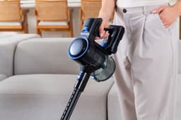AG4100 Blue Steelstofzuiger Draadloos – Stofzuiger Zonder Zak – Draadloze Stofzuiger – Extra Batterij – Tot 90 Min Stofzuigen – Kruimeldief – Dierenharen – LED Zuigmond — thumbnail 3